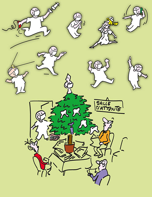 Illustration bonhomme pour mailings dentistes